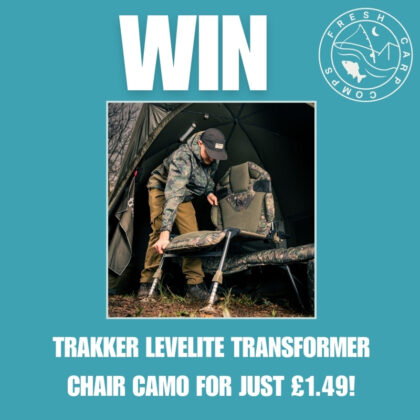 Win a Trakker Levelite Transformer Chair Camo for just £1.49!