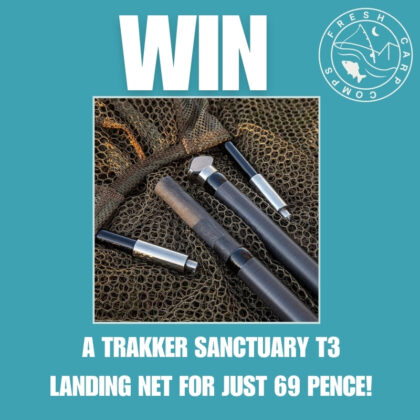 Win a Trakker Sanctuary T3 Landing Net for just 69p!